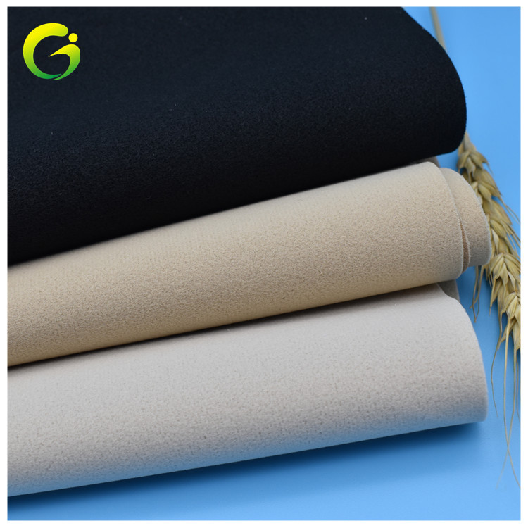 国进皮革供应透气绒面PU皮革 0.9柔软环保透气革 鞋后套里擦跟皮