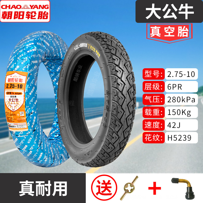Non-industrial tires – Other Electric Vehicle - 275-10-chaoyang-6-layer-big-bull-tubeless-tire-really-durable-1-year-warranty
