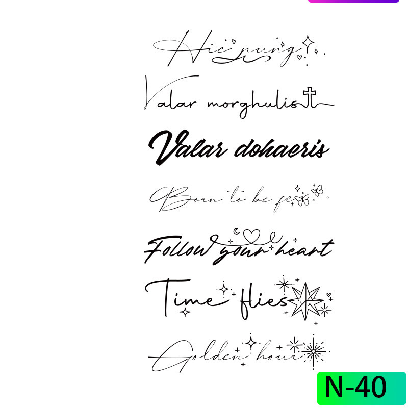 大図草本の紋章は半永久的な腕の男性の足の英語の花の体の字のジュースの花の腕の防水の持続的なシミュレーションを貼ります。