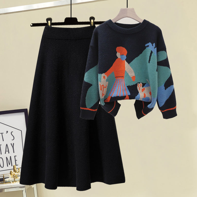 Damenbekleidung: Neue Strickpullover für Damen, die den Bauch bedecken und schlank aussehen, sowie vielseitige Röcke und zweiteilige Anzüge_voghion.com