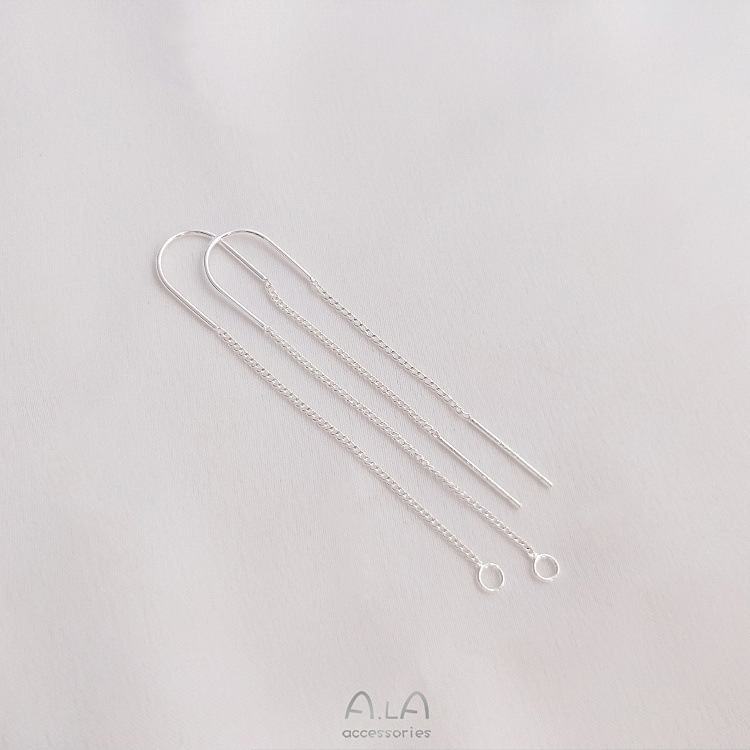 1 Pair Copper 14K Gold Plated 18K Gold Plated Solid Color Polished Earring Findings display picture 4