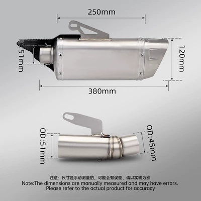 steel mid-section exhaust pipe and Motorcycle exhaust pipe
