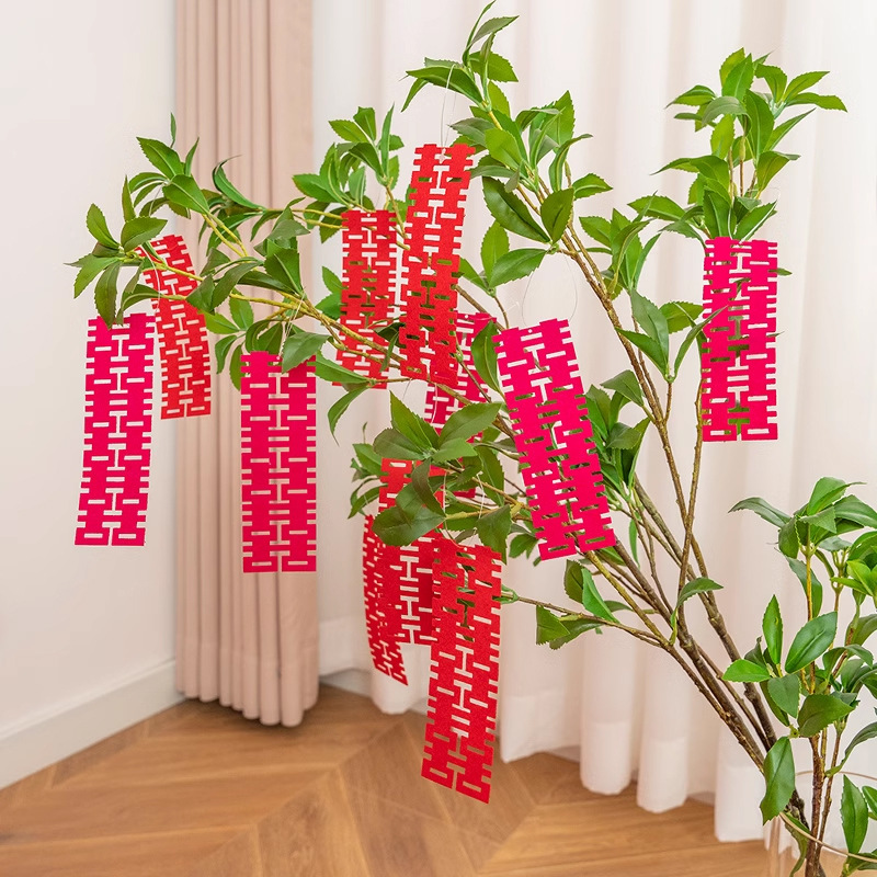 Boda Xi carácter colgante boda habitación pequeño colgante decoración boda sala de estar escena planta árbol adornos