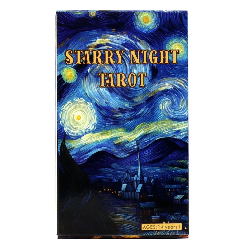 Jogo de cartas de tarot starry night em inglês para festas_voghion.com