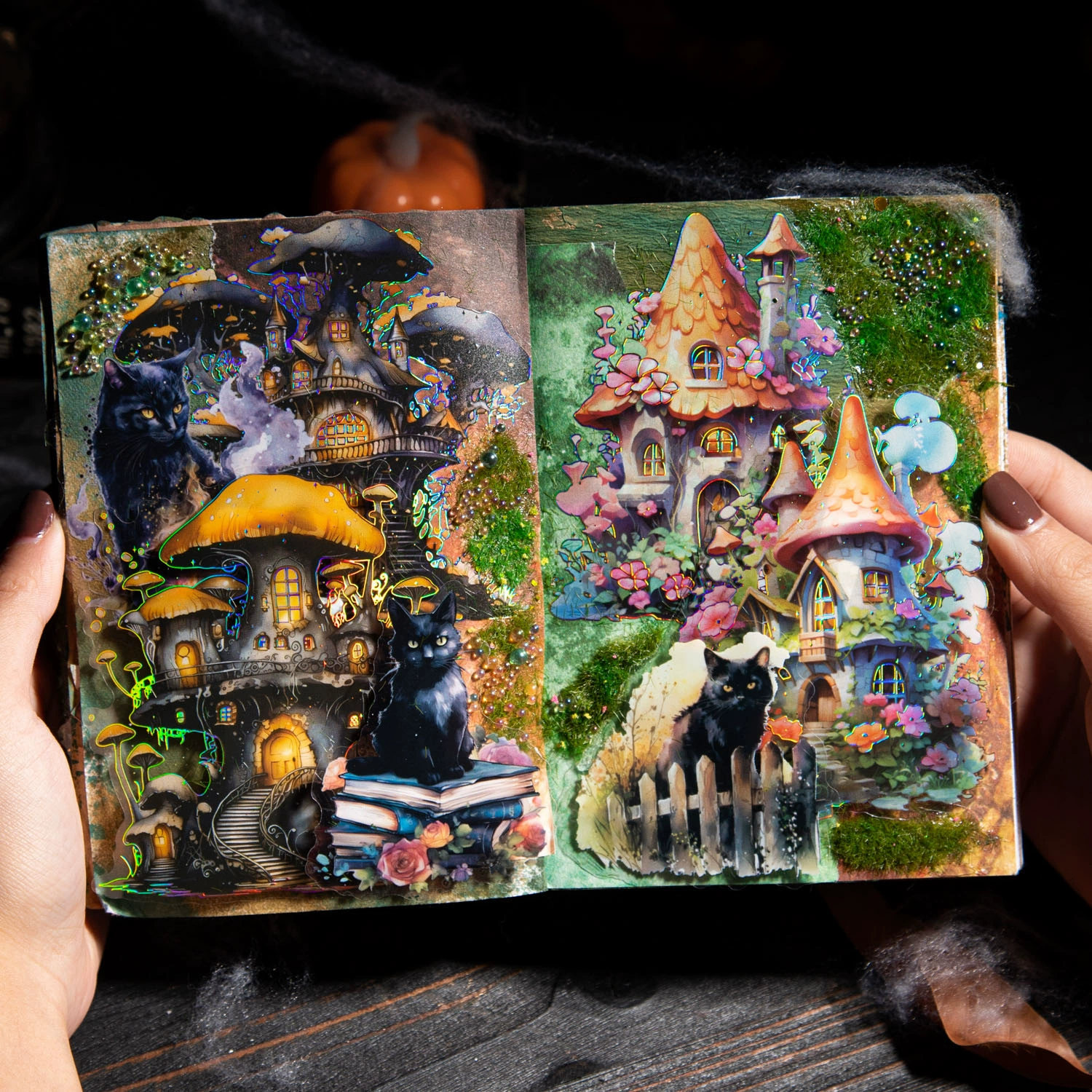 美好的一天 "Heria's Castle" series Gothic style large-size house handbook decoration stickers
