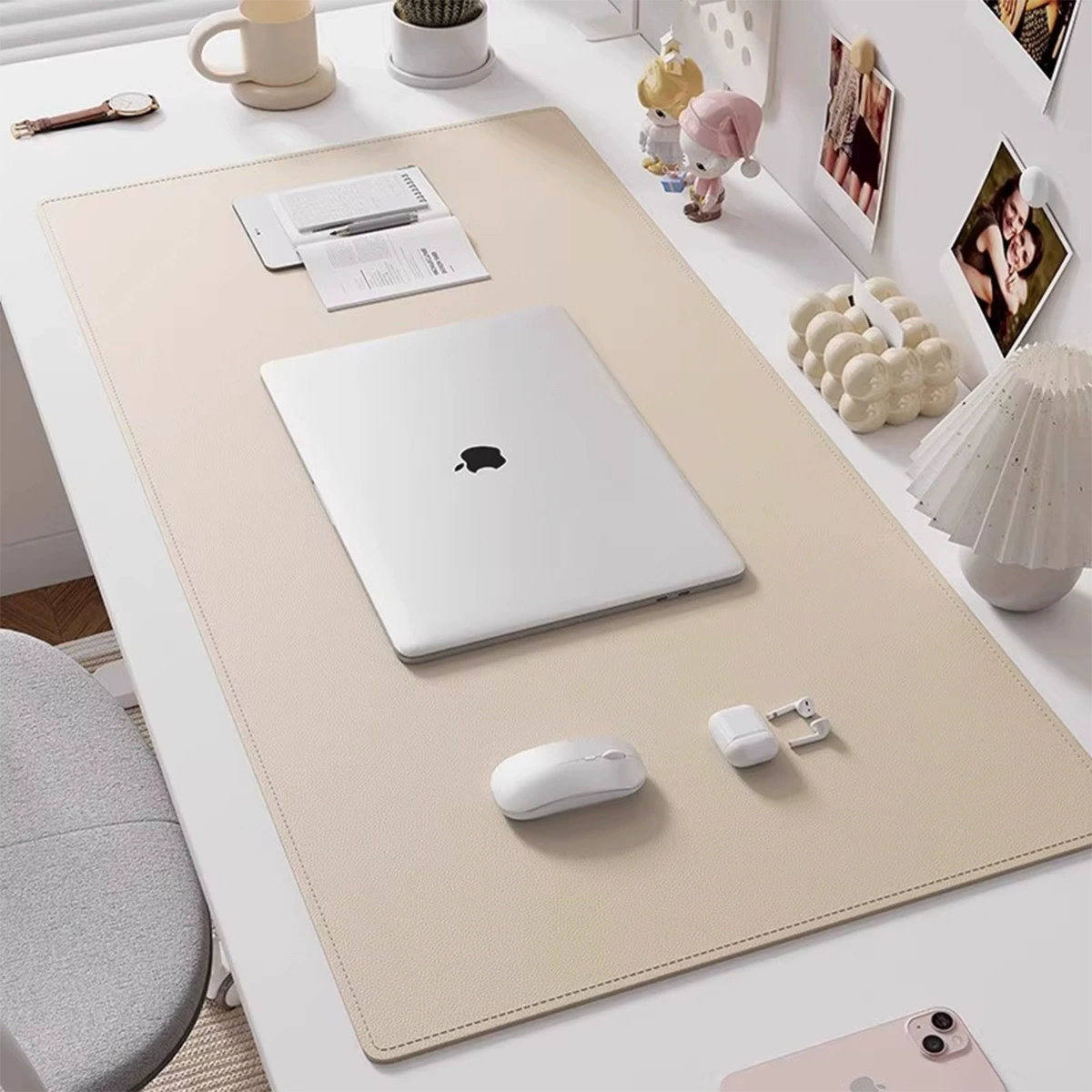 Mouse Pad Oversized Desk Mat Leather Desktop from Yomiego