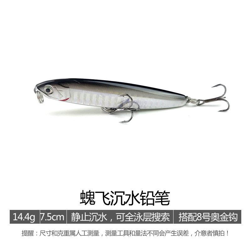 Sinking Minnow Fishing Lures 95mm 24.5g Haed Baits Fresh Water Bass Swimbait Tackle Gear