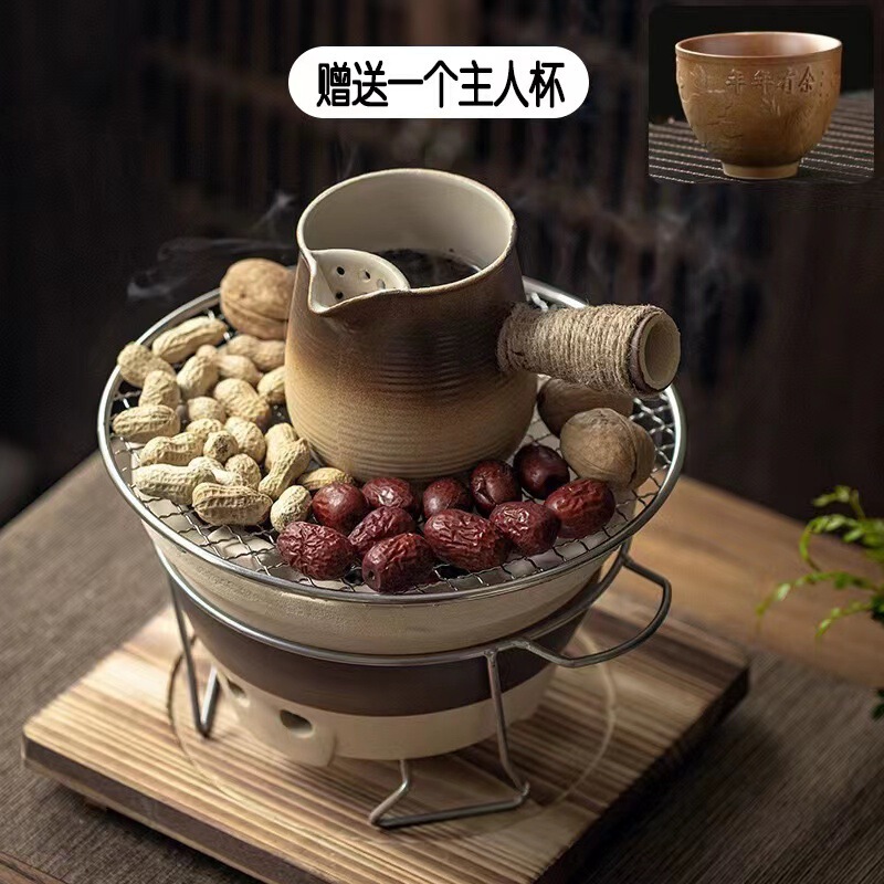 茶とバーベキュー用の炉、家庭用屋内昔ながらのサイドストーブ、インターネット有名人の火ストーブ、木炭泥ストーブ、屋外炭ストーブ|undefined