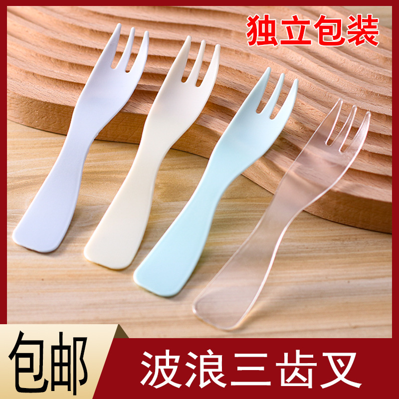 Plastic fruit fork