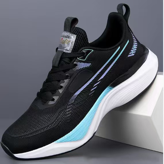 Cross-Border New Summer Soft-Soled Sports Casual Shoes for Men, Trendy and Versatile Breathable Running Shoes, Men's Breathable Mesh Shoes