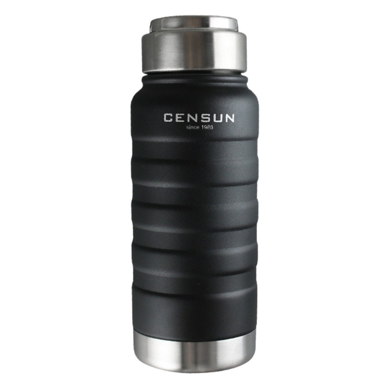 Primer vacío taza de acero inoxidable 304 hombres y mujeres fresco deportes al aire libre portátil taza de agua de gran capacidad 500ml