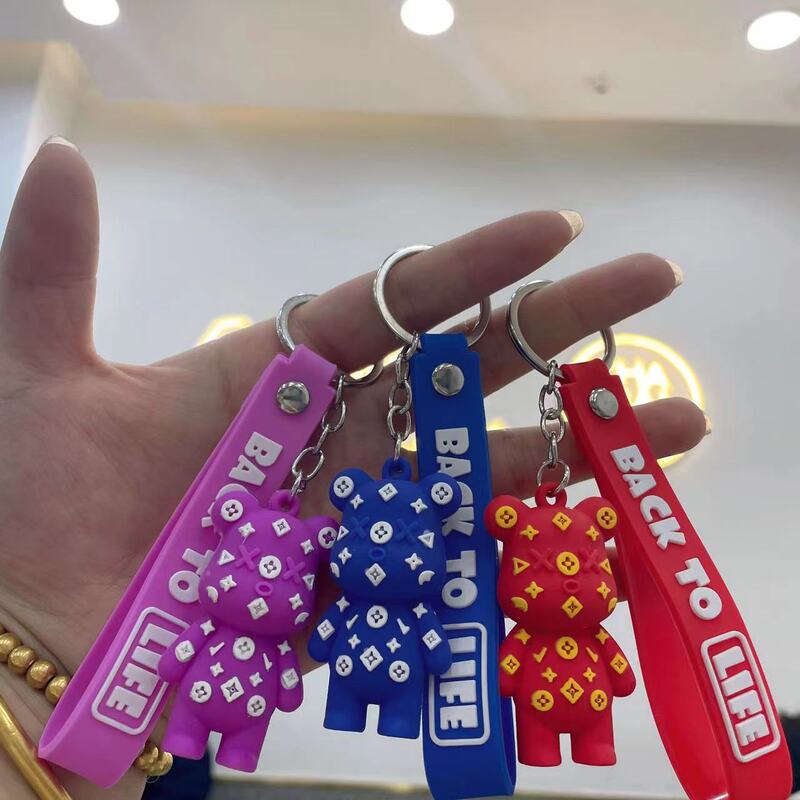 Cute keychain bag small hanging jewelry gift trendy bear key chain car pendant book Cute keychain bag small hanging jewelry gift trendy bear key chain car pendant book
