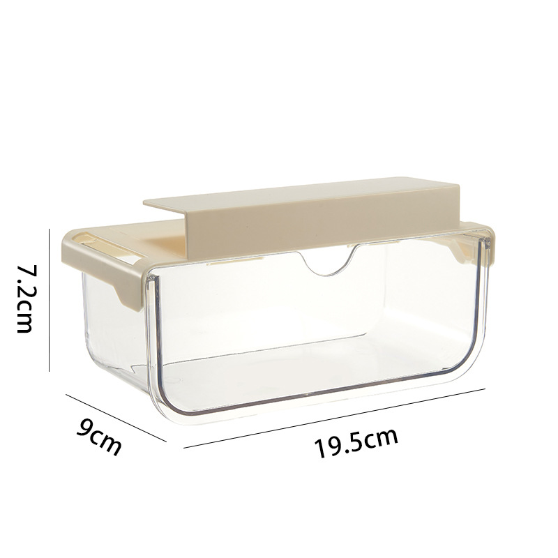 Mirror Cabinet Drawer-Style Storage Box under the Table, Bathroom Cosmetics Organizer, Cotton Pad and Makeup Remover Pad Storage Solution