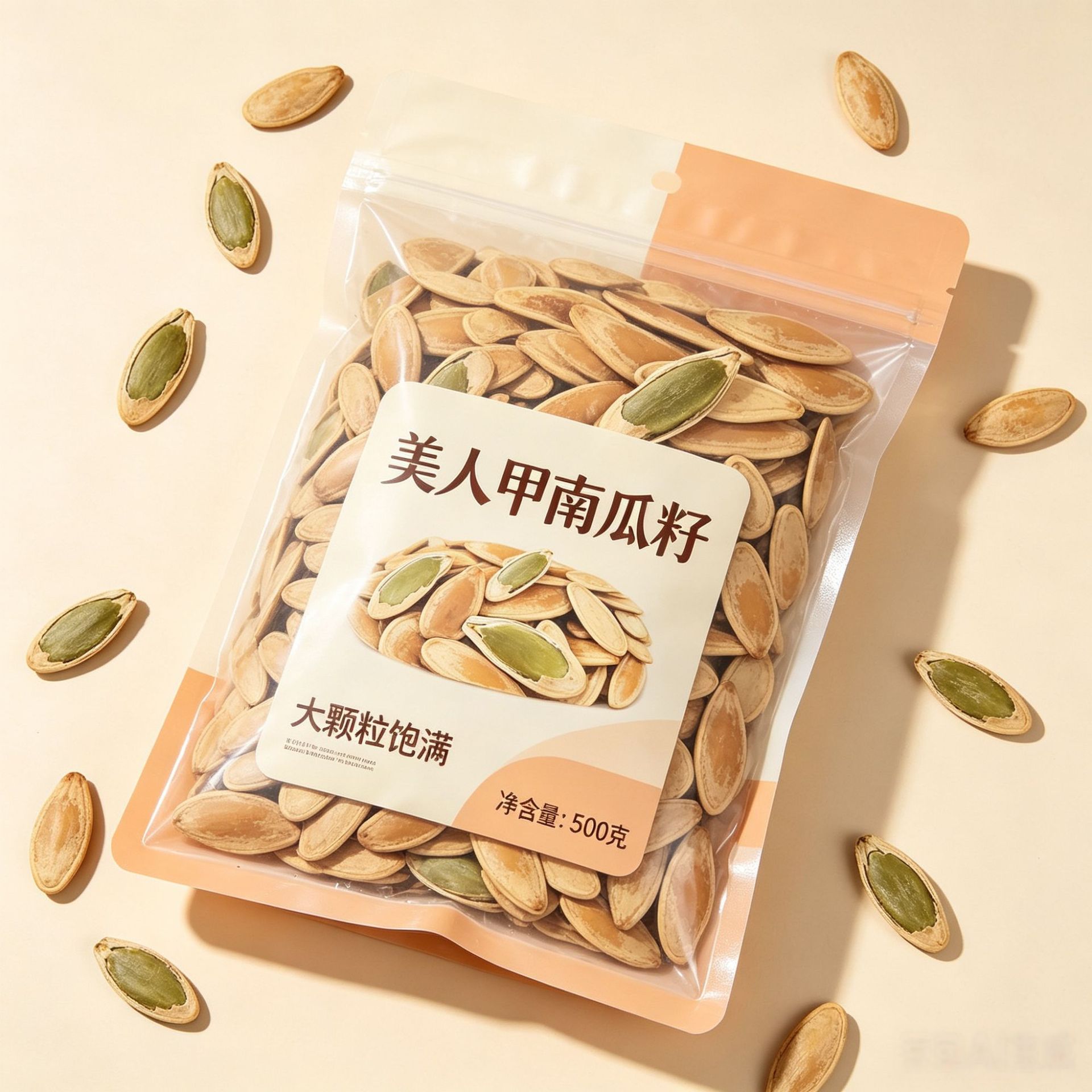 Hand Shelled Long Pumpkin Seeds 500g Nan Gua Zi Chinese Roasted Snack specifications