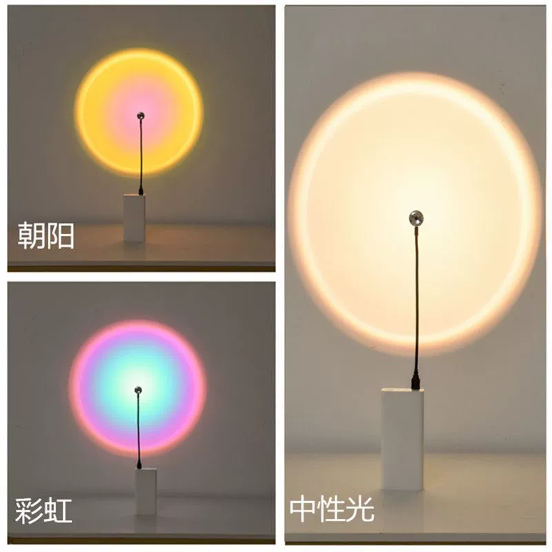 Atmospheric LED table lamp for bedroom, night light, internet celebrity