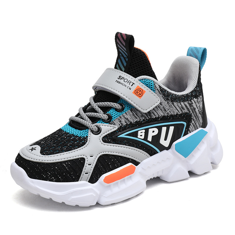 2021 new spring men's shoes mesh fly woven casual breathable shoes running shoes children's sports shoes