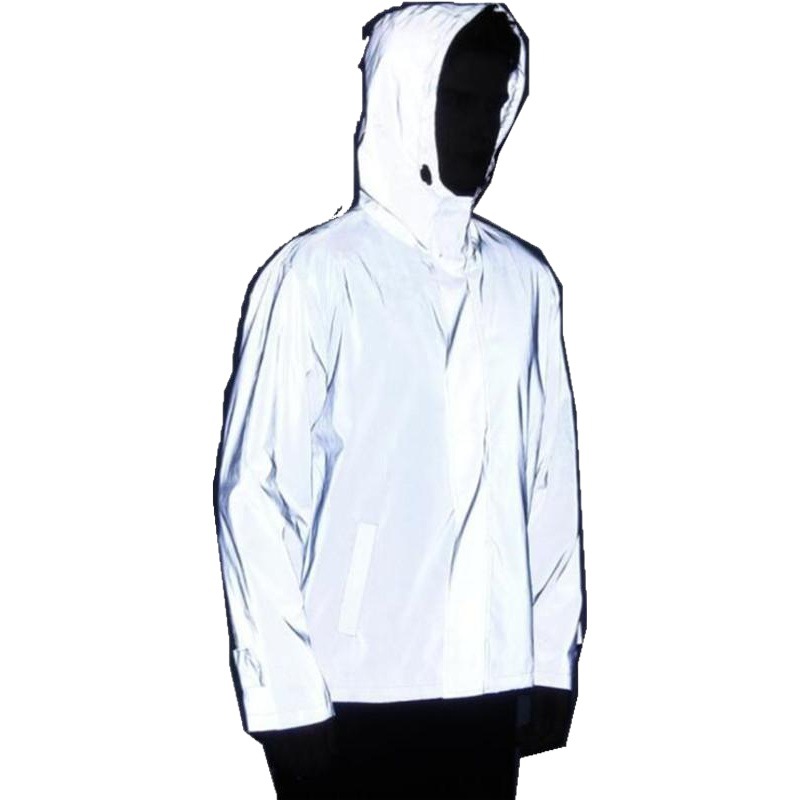 Chaqueta cortavientos reflectante de hip-hop para deportes al aire libre para hombres y mujeres, chaqueta cortavientos de hip-hop de venta caliente transfronteriza, ropa para hombres image 1