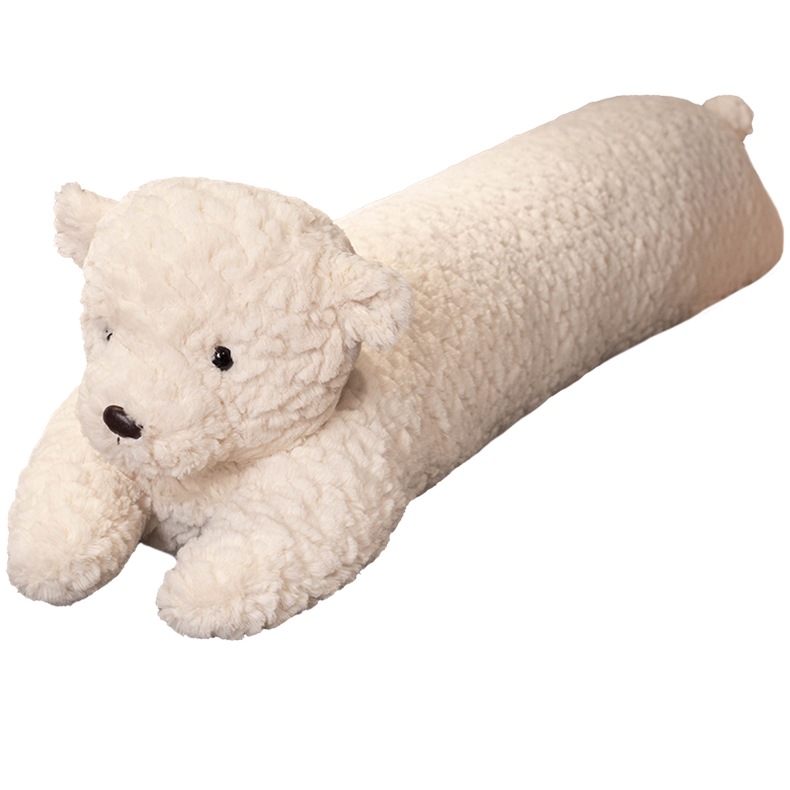 Long Cylindrical Plush Pillow For Side Sleepers And Leg Support_voghion.com