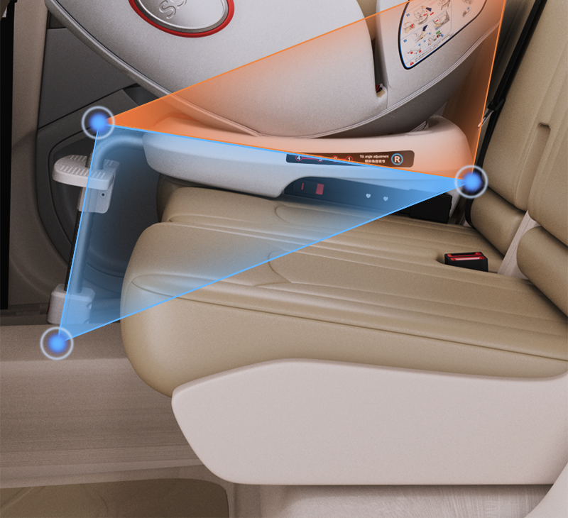 Chuyingbei Kidsren's Seat Car Baby Car 360 Rotating Seat 0-4 Years Old 12 Can Sit and Lie down