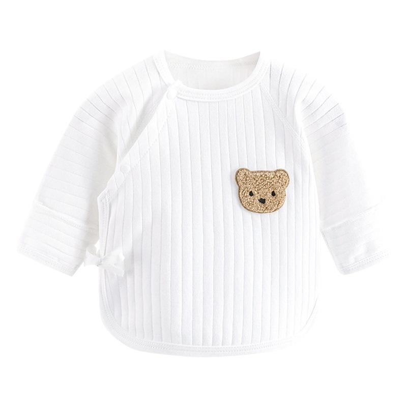 Newborn Top Baby Clothes Half-back Clothes Spring and Autumn Four Seasons Base Cotton A Newborn Baby Men's and Women's Monk Clothes