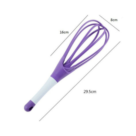 Rotary Plastic Egg Beater Portable Detachable Hand Mixer Easy-to-Clean Dough Mixer Kitchen Tools