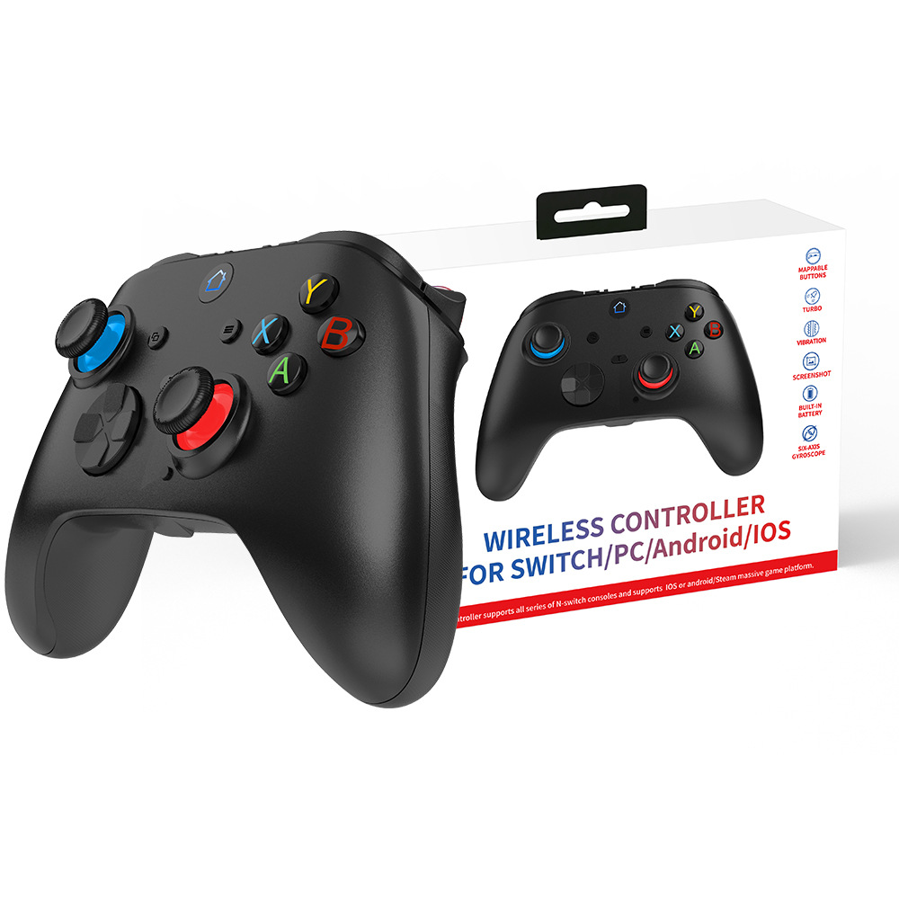 2,4 GHz + interruptor inalámbrico Bluetooth GamePad de seis ejes sentido del cuerpo compatible con pc360 Android IOS TVbox