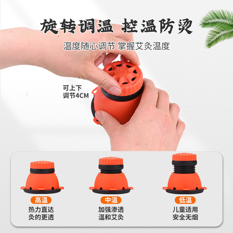 雷の火のツボの灸の灸の箱の灸の缶の美容院の専用の宮廷は身につけて灸の携帯式の灸器の器具の卸売りを治療します|undefined