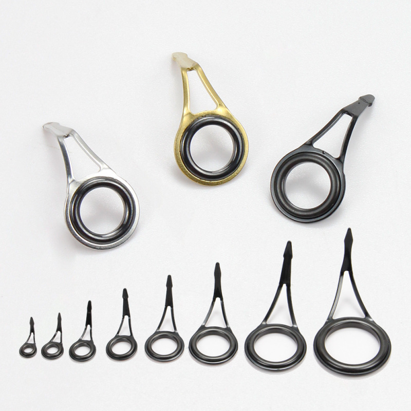 Hunting high road Asian rod guide ring accessories 8 single leg stainless steel guide eye ceramic guide ring cross-border fishing rod bulk
