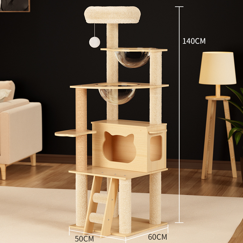 야옹요정성 LF-B52 [이중우주캡슐+고양이집+계단]