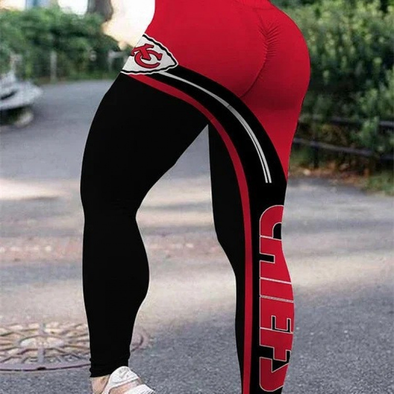 European and American plus-size yoga pants, leggings with NFL elements, women's fitness outerwear tights, sexy outdoor butt-lifting pants