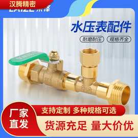 水压表配件压力表试压装置打压工具自来水球阀水管地暖测漏接头