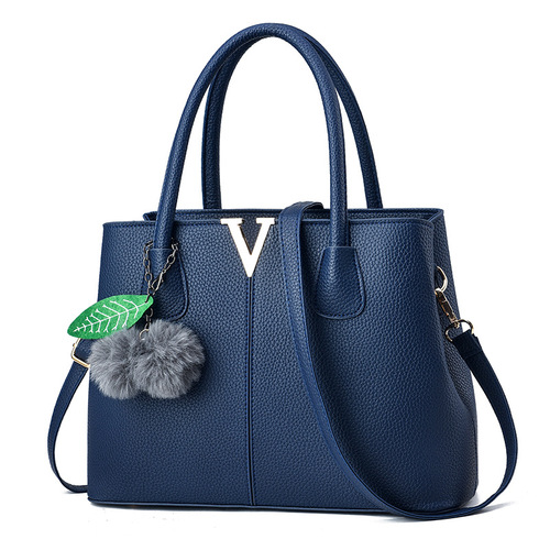 [Female bag delivery]  autumn and winter new lychee pattern handbag large capacity middle-aged mother bag women's shoulder