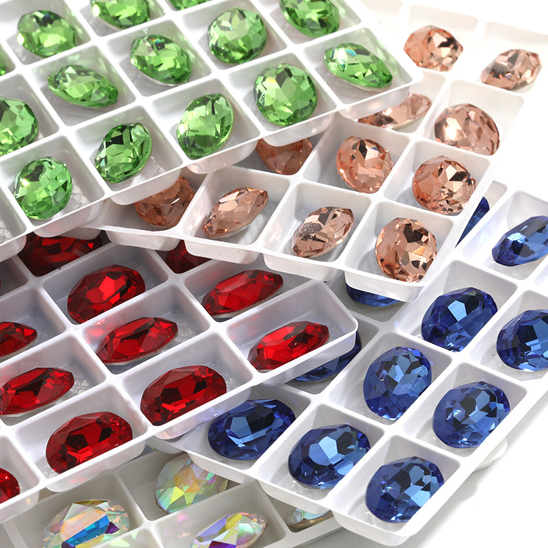 high-end glass nail decoration