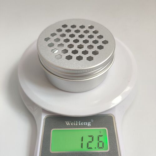 60ML hollow aluminum box air freshener refrigerator deodorizing packaging box 68*25*0.3 threaded metal box wholesale