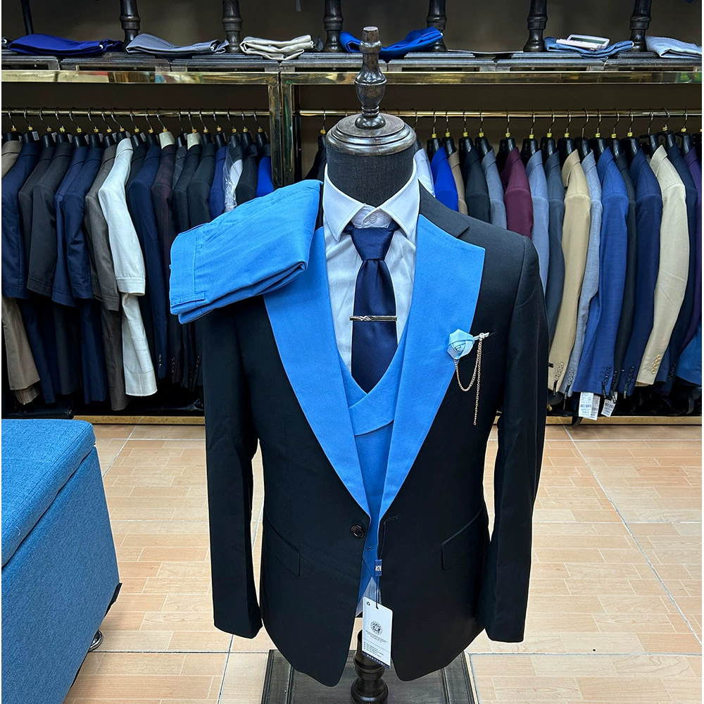 Мужской комплект, костюм, для импорта, 3 предмета, slim fit