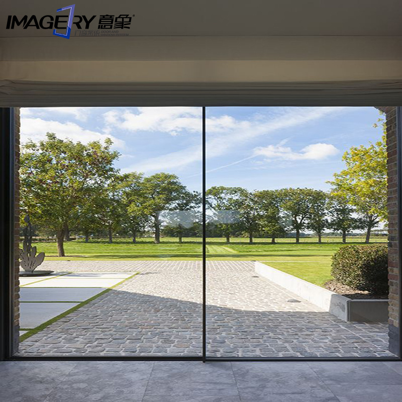 Image extremely narrow frame sliding door for balcony kitchen living room bedroom bathroom partition aluminum sliding door