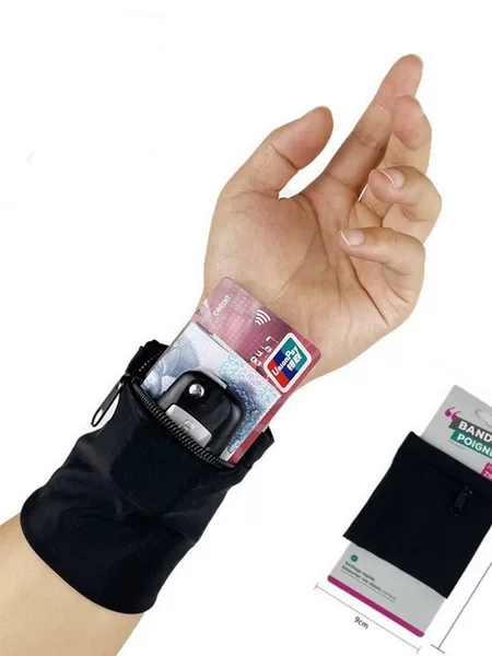 Outdoor Sports Wrist Bag Arm Strap Sleeve Cycling Mobile Phone Bag Fitness Arm Bag Wallet Wrist Bag Ring Running Storage