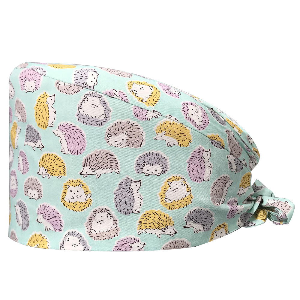 De gama alta de dibujos animados de Mickey patrón de dibujos animados casquillo de la enfermera médico casquillo quirúrgico mascota empleado tapa de trabajo AliExpress