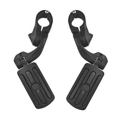 Suitable for Gliding Double Lights: Motorcycle pedals - short-three-vertical-pedals-matte-black