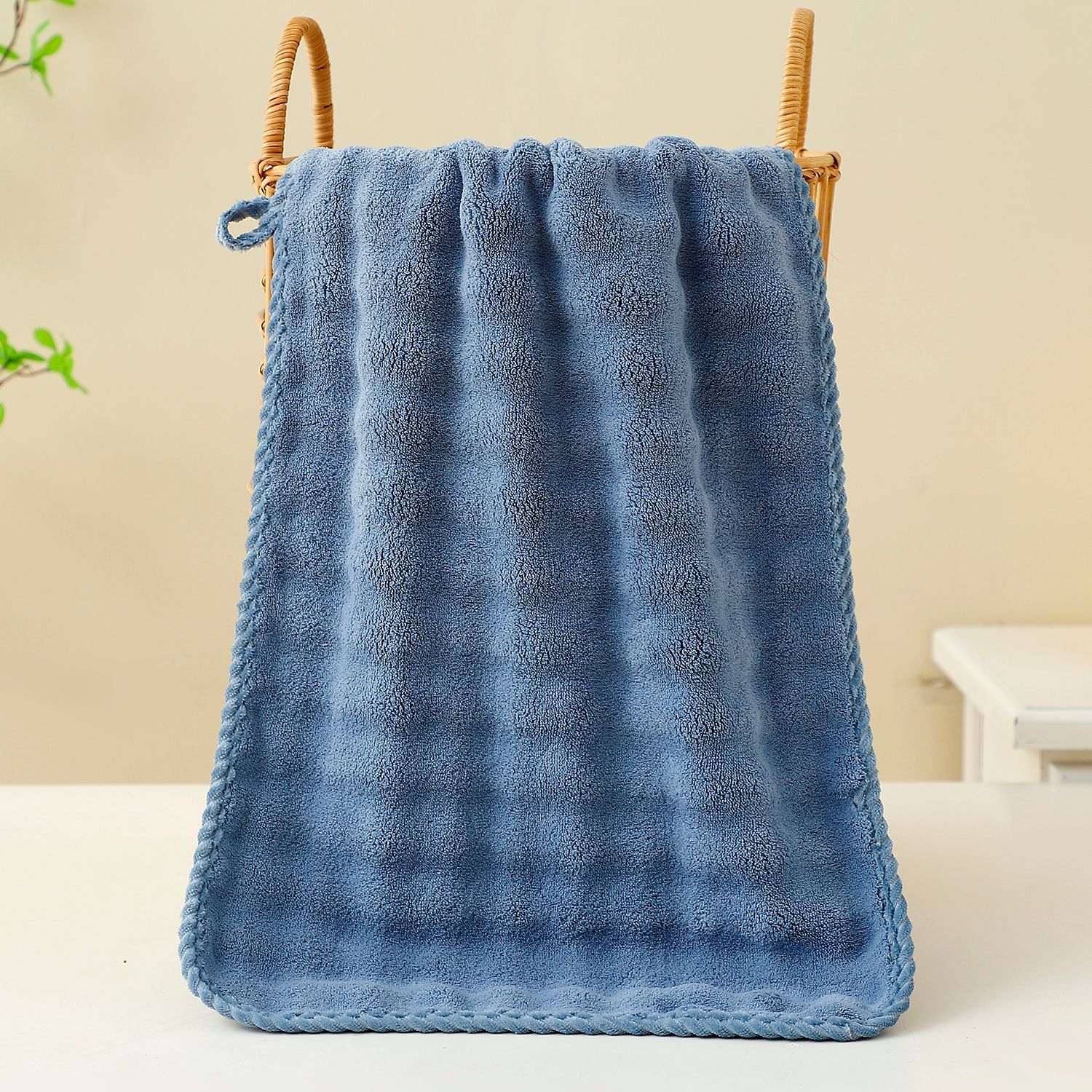 Dark blue towel-75*35cm-105g / -