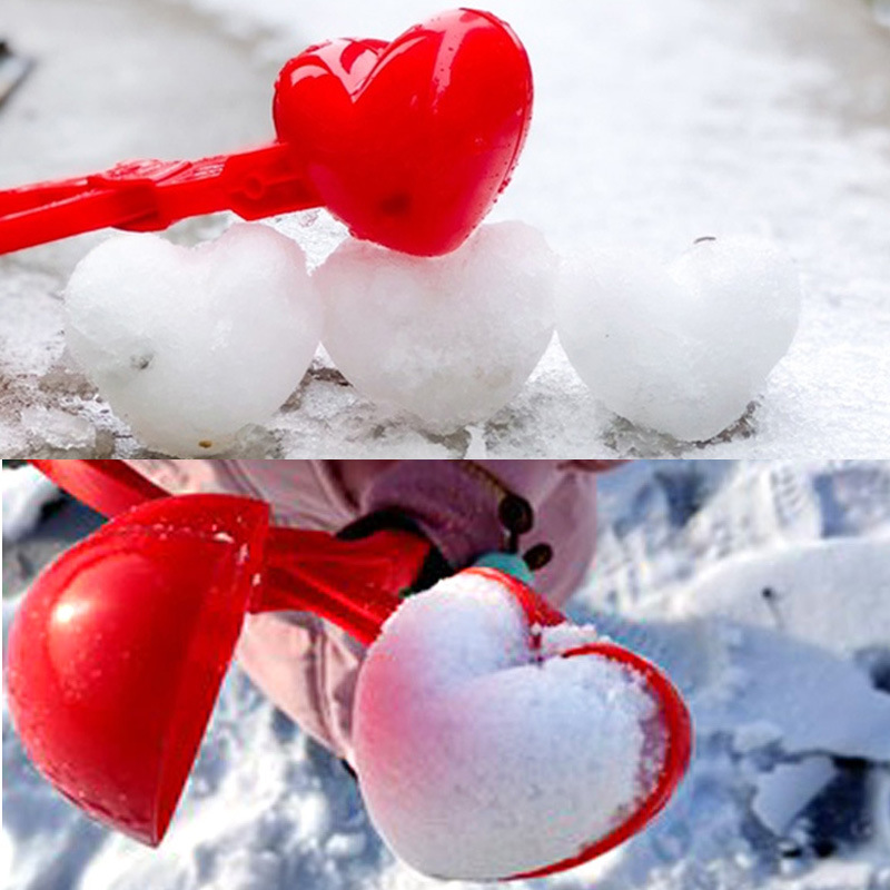 鸭子雪球夹玩雪玩具制作爱心星星沙滩工具儿童打雪仗雪地玩具户外