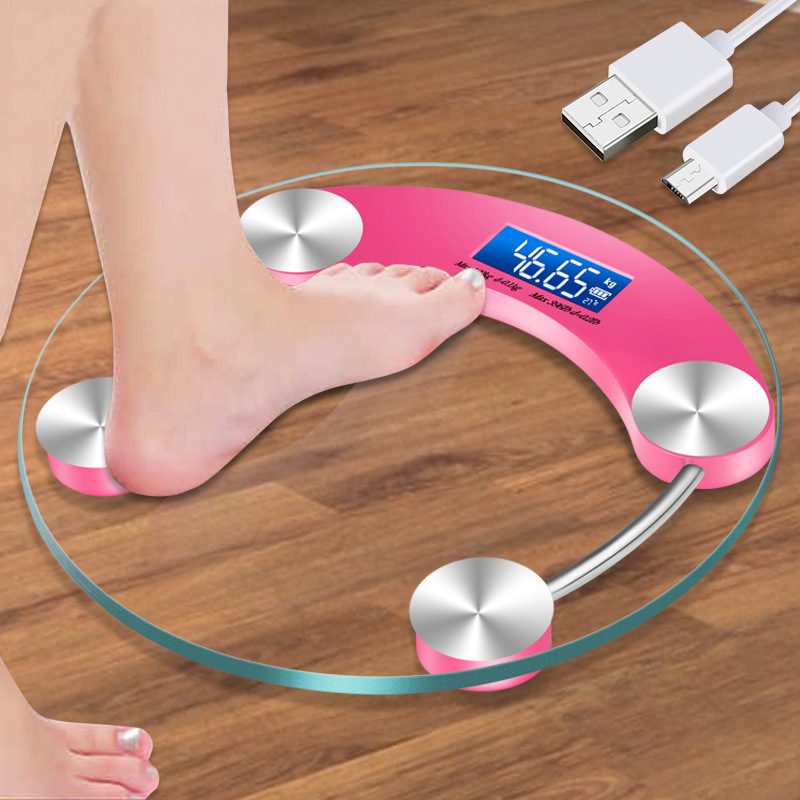 USB Rechargeable Digital Scale, Household Health Scale, Human Body Scale, Adult Weighing Meter