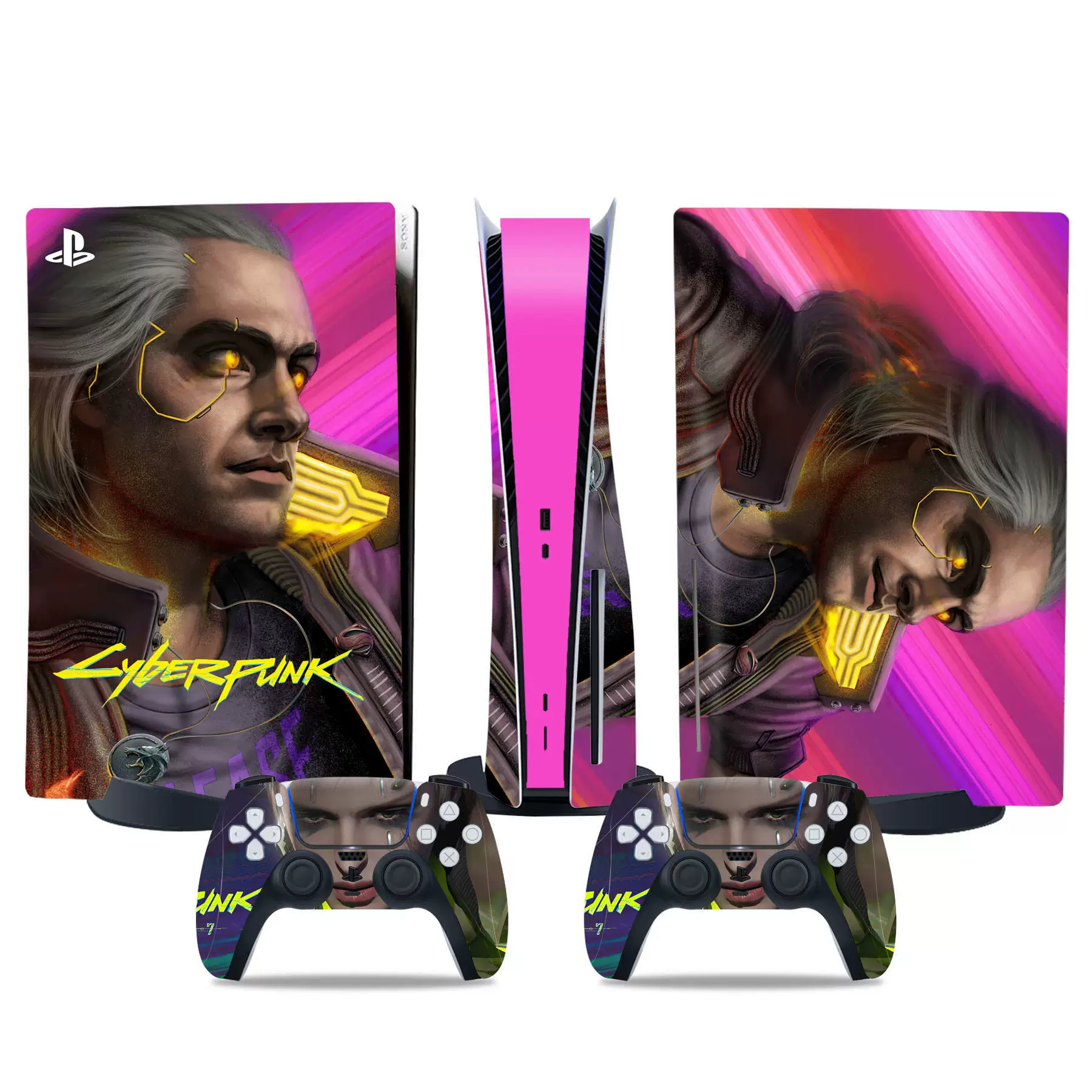 PS5 console skin, optical drive version, colorful vinyl film, removable adhesive