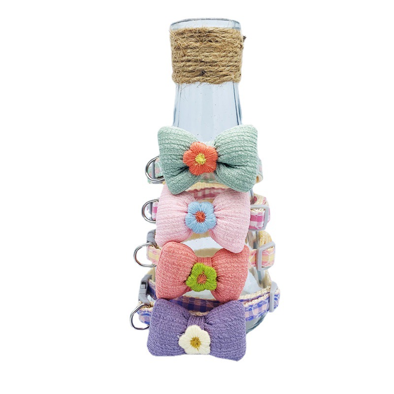 Collar de mascotas, cuerdas de tracción, dibujos animados, collares de peluche, collares de gatos, collares de perros, artículos para perros