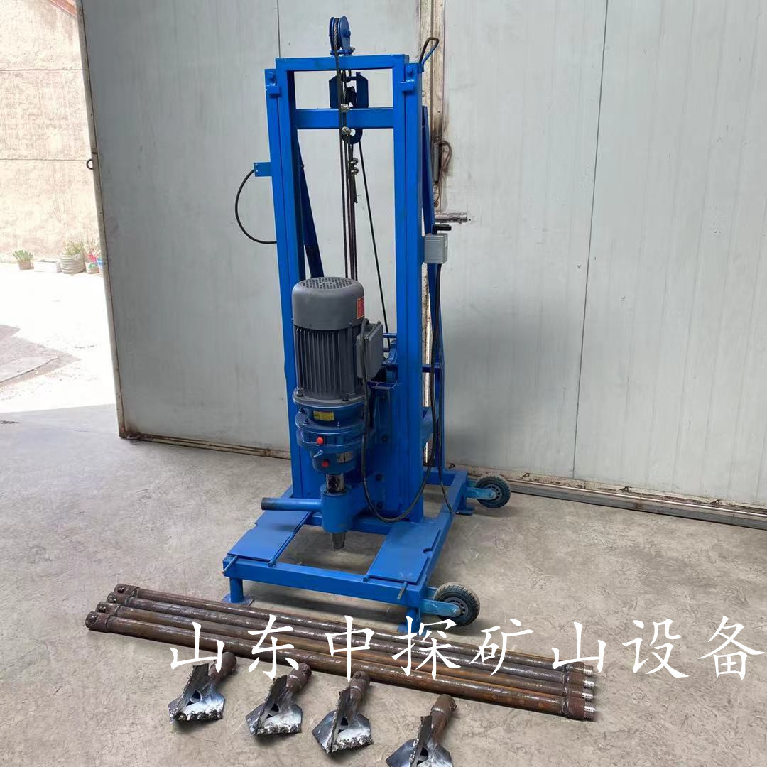 全自动升降打井机电动卷扬机升降可正反转自动卸杆选配打功率电机