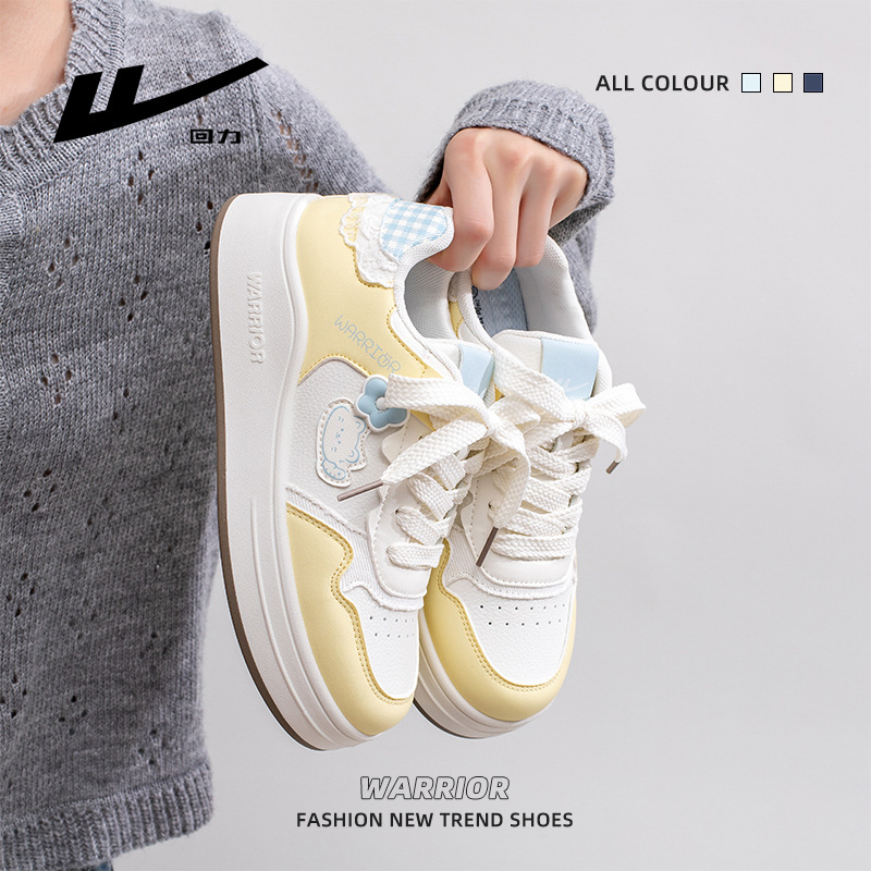 Huili nuevo estilo de sal marina zapatos de skate dulce gatito zapatos casuales de encaje de color universal zapatos cómodos al por mayor