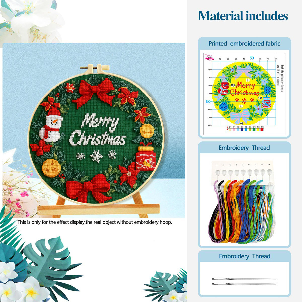 Comercio exterior Navidad de venta caliente colección de Navidad cuatro impresión de alta definición pinturas de bordado cruzado introducción image 7