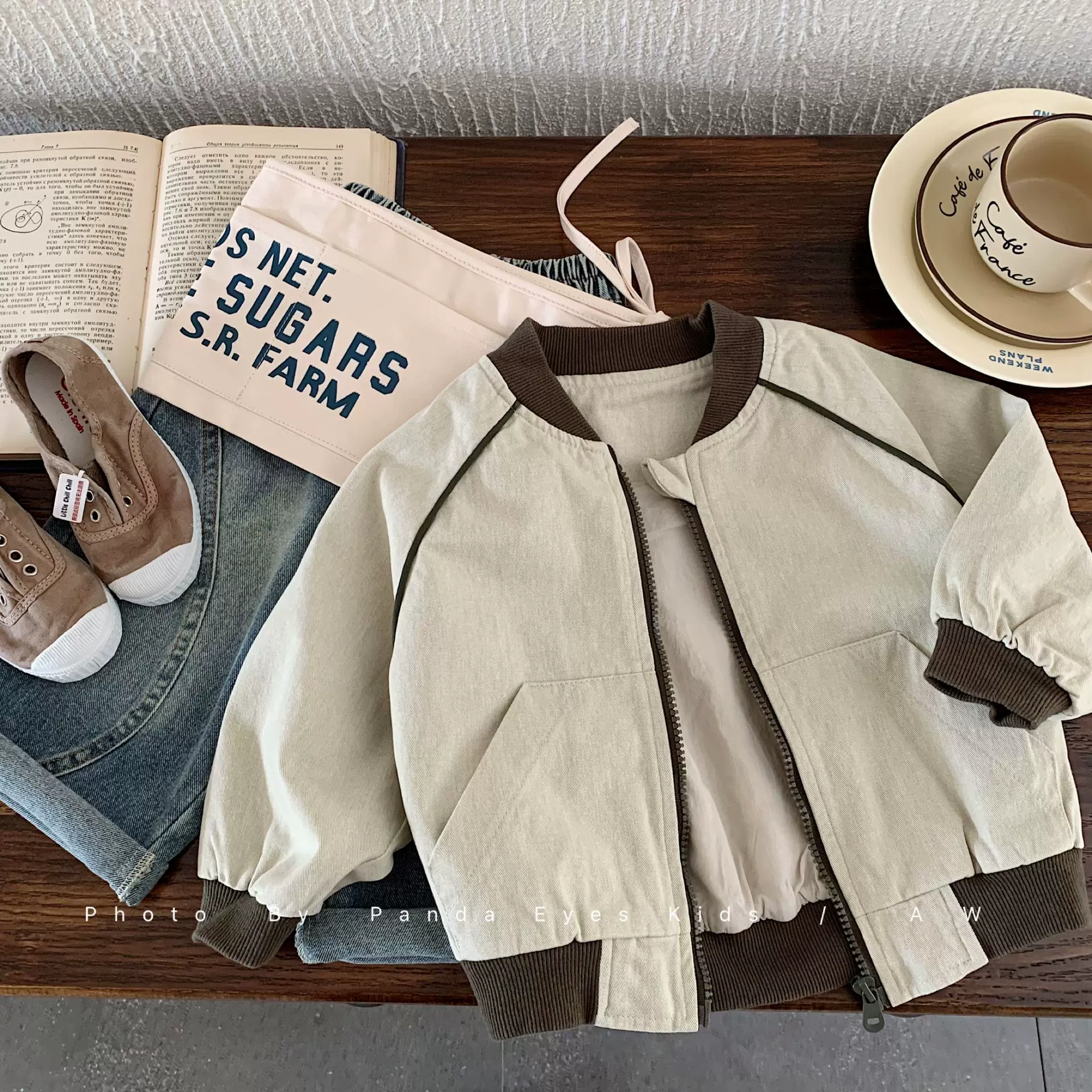 男童工装外套棒球服春秋款2025新款儿童秋装中小童复古夹克衫上衣