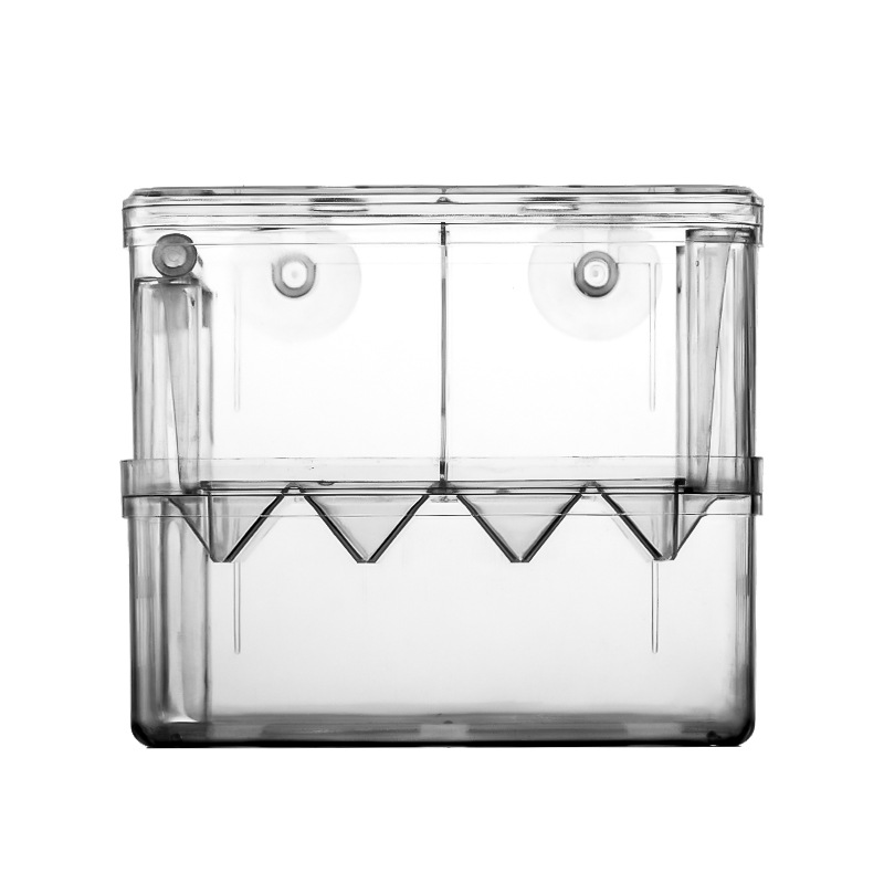 Tanque de peces incubadora Pavo Real incubadora de cría Caja de aislamiento acrílico caja de peces tropicales neumática oxigenación