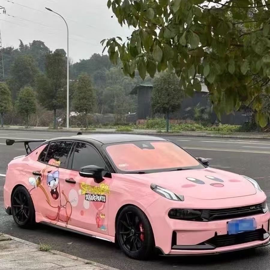 Car Ghost Rose Blue Enchantress Film Front Windshield Insulation Film Sun Protection Privacy Window Colorful Solar Film